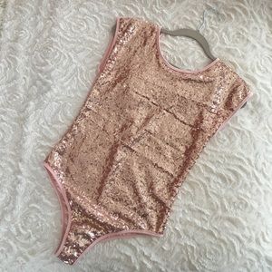 Sequined One Piece — Pink — Brand new/Never worn